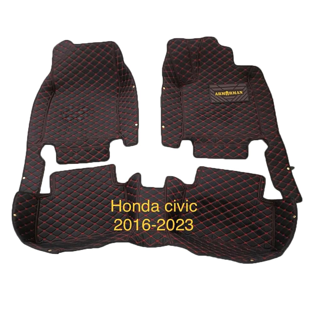 Buy 3D Moulded PU leather Waterproof Car Floor Mats For Honda Civic